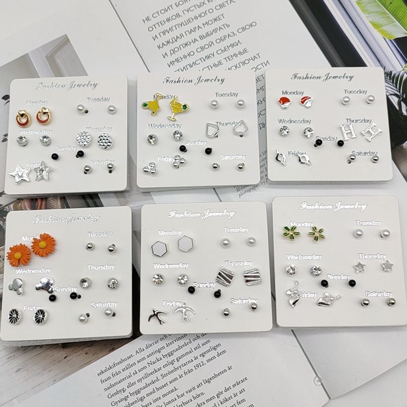 Style Small Ear Female Simple Compact Earrings