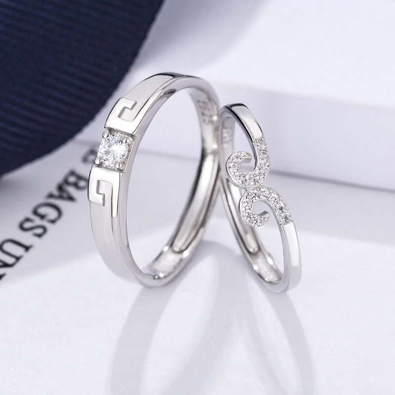 Hoop Couple Niche Pair Of National Rings