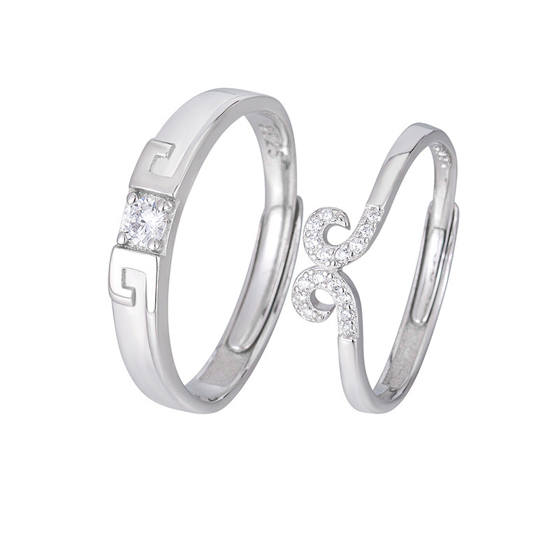 Hoop Couple Niche Pair Of National Rings
