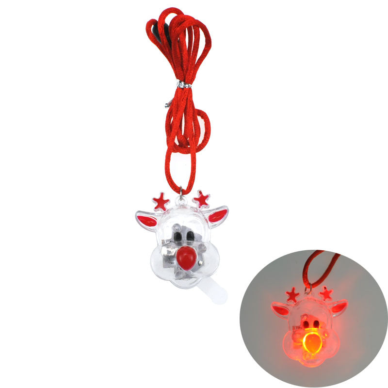 Claus Luminous Red Rope Ceramic Mantra Compass Little Fat Necklaces