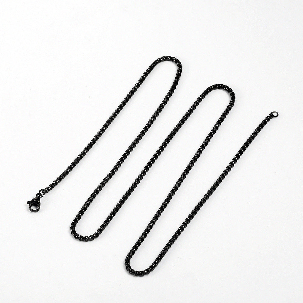Square Pearl Stainless Steel Vacuum Plating Necklaces