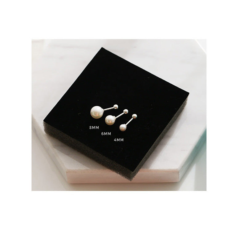 Pearl Female Screw Tightening Buckle Before Earrings