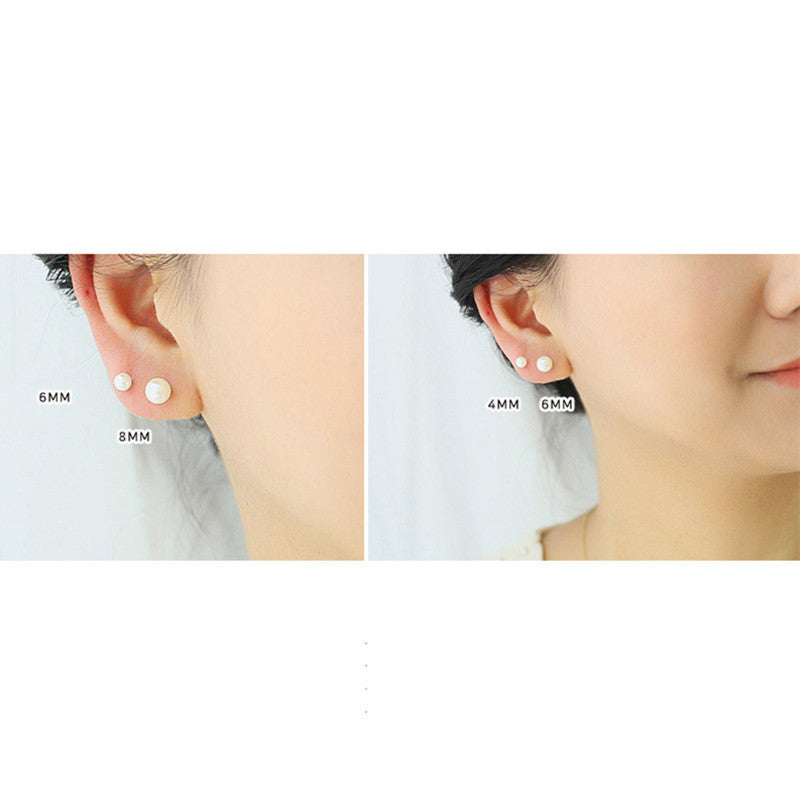 Pearl Female Screw Tightening Buckle Before Earrings