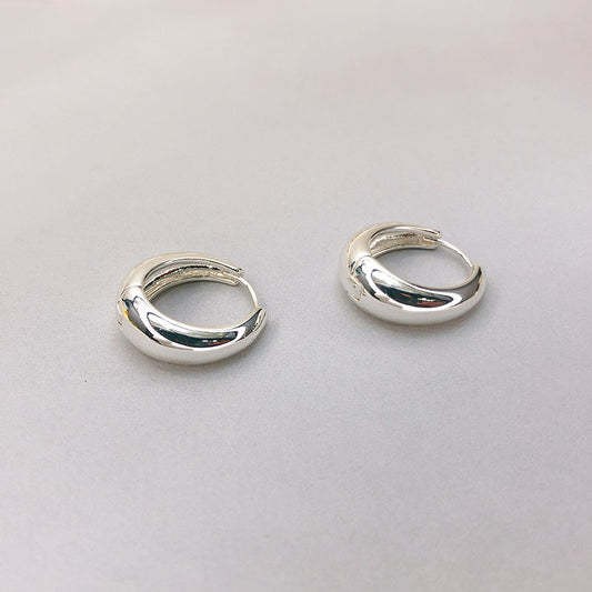 Oval Female Fashion Copper Plating Ear Rings