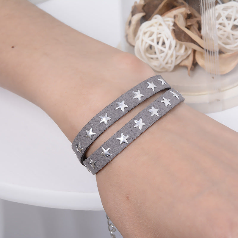 Star Hot Nail Retro Gothic Short Necklaces