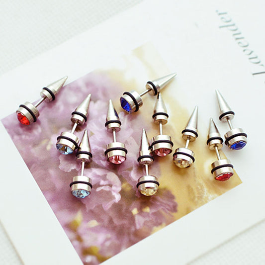 Men's Korean Style Piercing Titanium Steel Ear Earrings