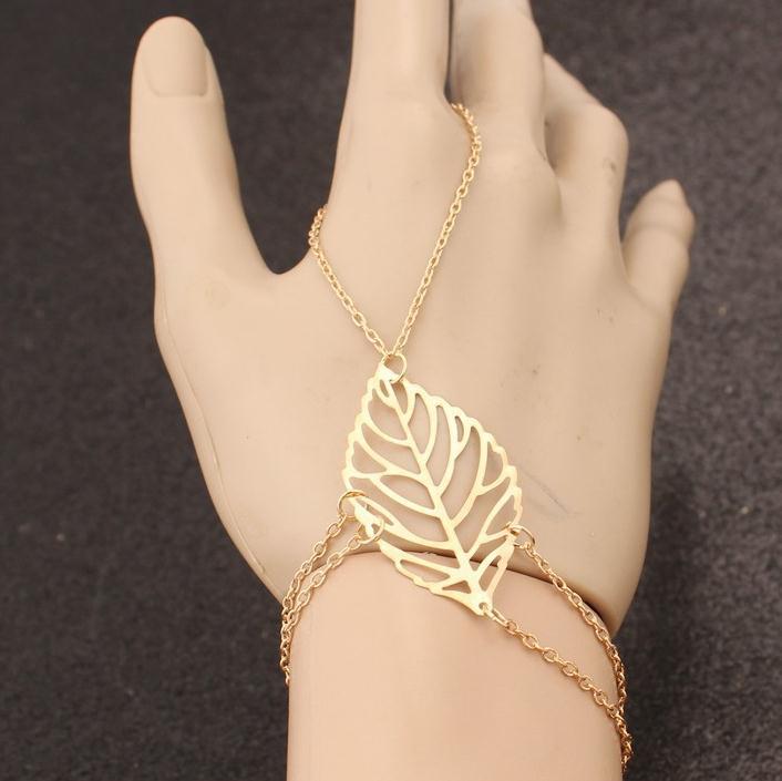 Alloy Mori Style Leaves Jewelry Simple Bracelets