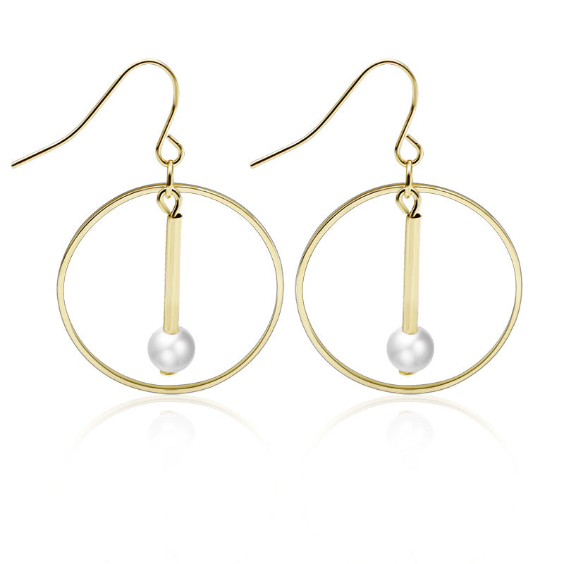 Women's Simple Hollow Circle For Graceful Personality Earrings