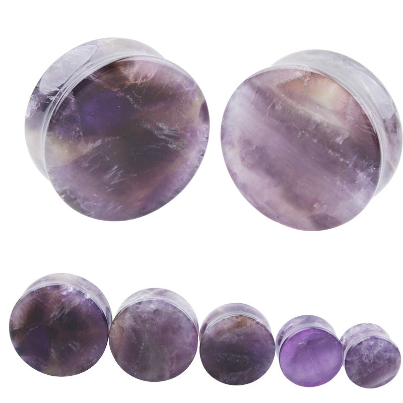 Amethyst Ear Extender Stone Auricle Exquisite Earrings