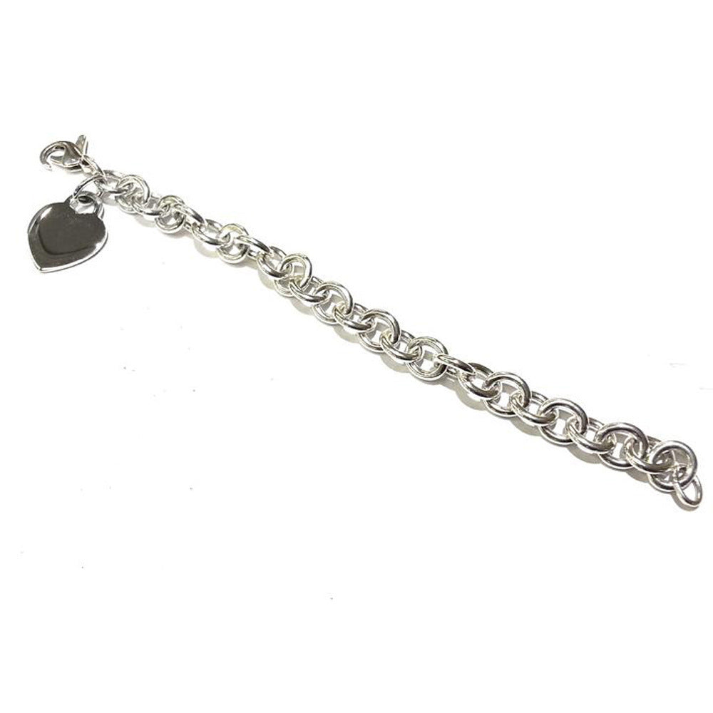 Women's Heart Heart-shaped Ornament Titanium Steel Peach Bracelets