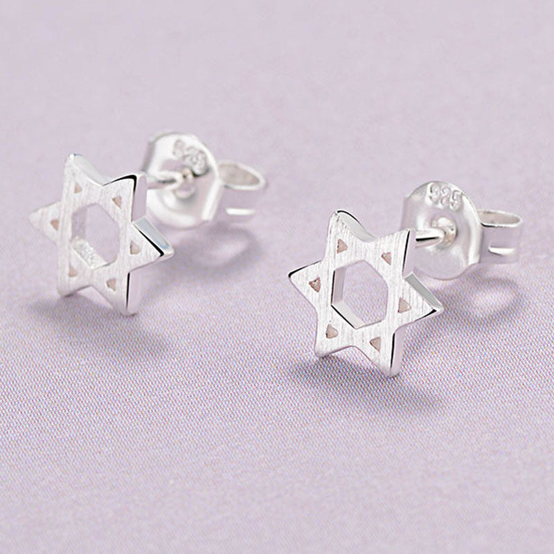 Version Temperament Sier Pin Ear Versatile Earrings