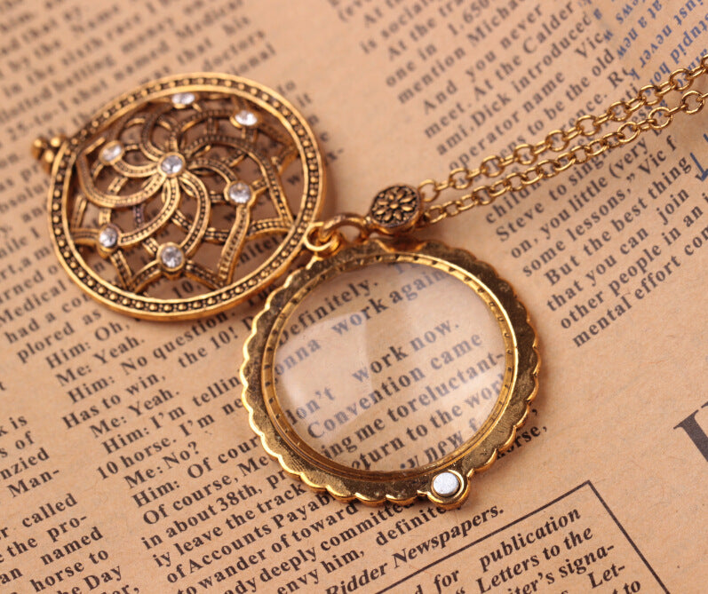 Fashion Personalized Magnifying Glass Creative Retro Necklaces