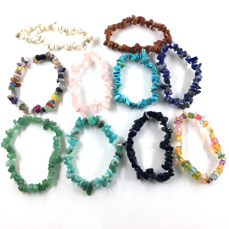 Women's Multiple Colors Fashion Korean Irregular Gravel Bracelets