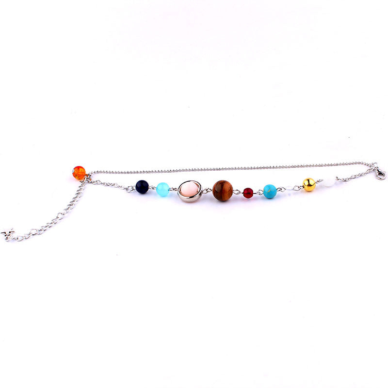 Planets Guardian Star Stone Anklet Solar Necklaces