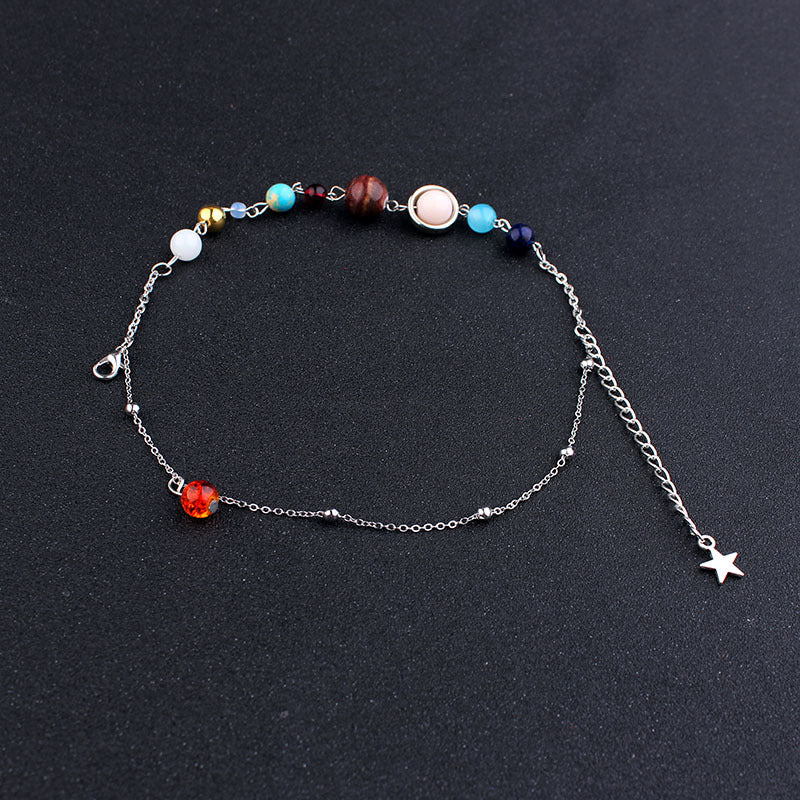 Planets Guardian Star Stone Anklet Solar Necklaces
