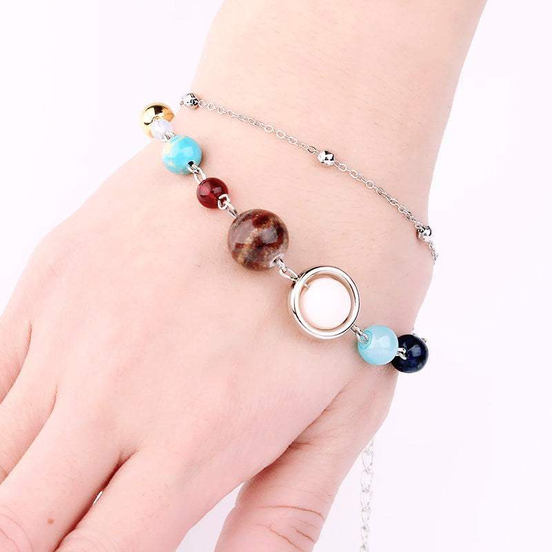 Planets Guardian Star Stone Anklet Solar Necklaces