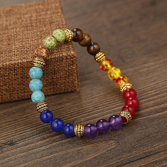 Natural Stone Wheel Agate Emperor Accessories Bracelets