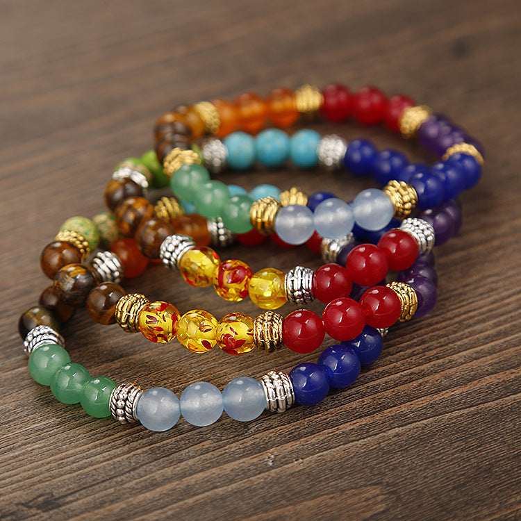 Natural Stone Wheel Agate Emperor Accessories Bracelets