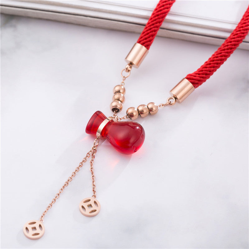 Women's Rose Plated Gold Money Bag Hand Bracelets