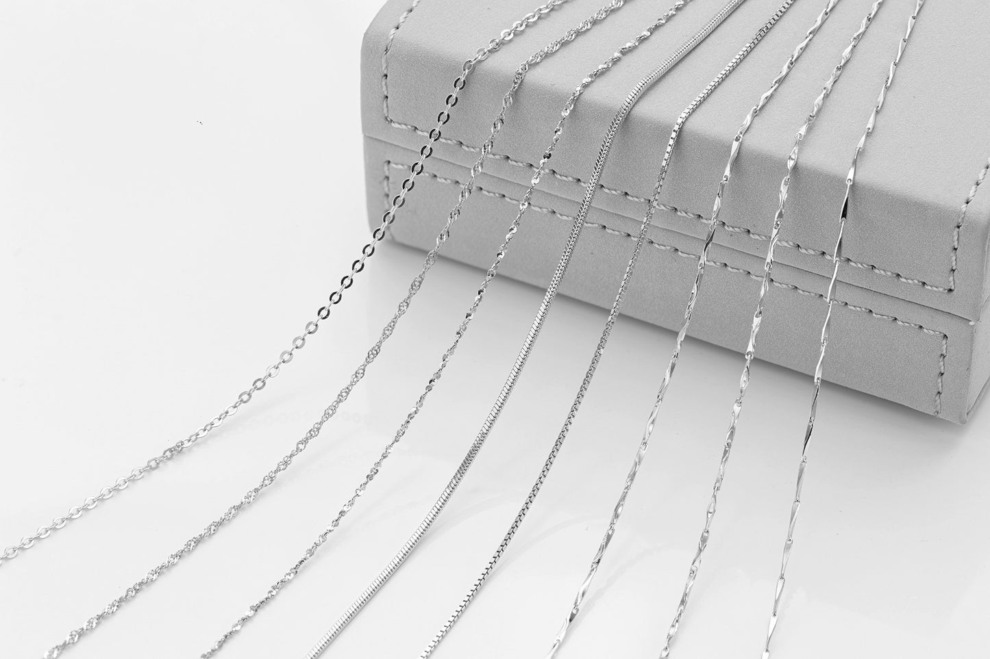 Chain Cross Snake Bones Box Melon Seeds Necklaces