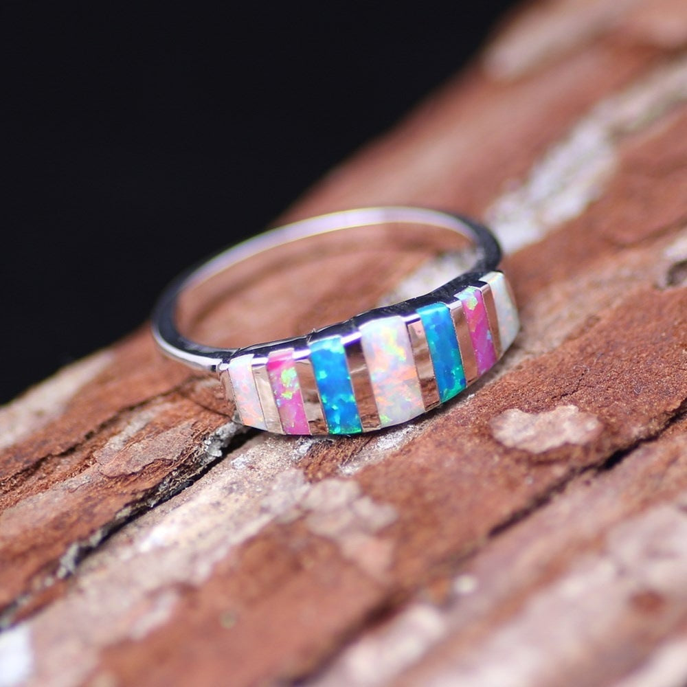 Women's Innovative Charming Jewelry Opal Stone Rings