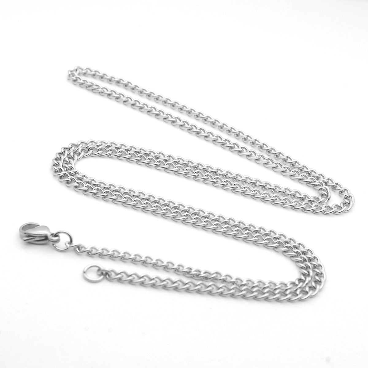 Curb Unisex Titanium Steel Accessories Stainless Necklaces