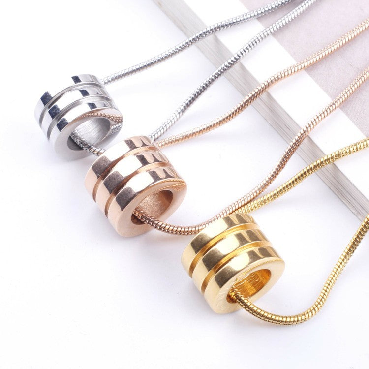 Women's & Men's Simple Elegant Titanium Steel Trendy Neutral Clavicle Necklaces