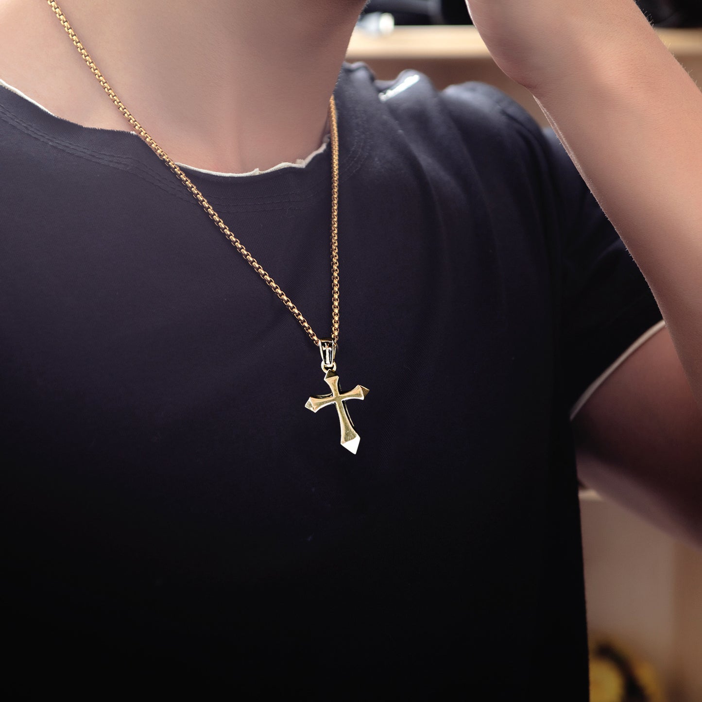 Men's Personalized Vintage Cross Jewelry Street Trendy Necklaces