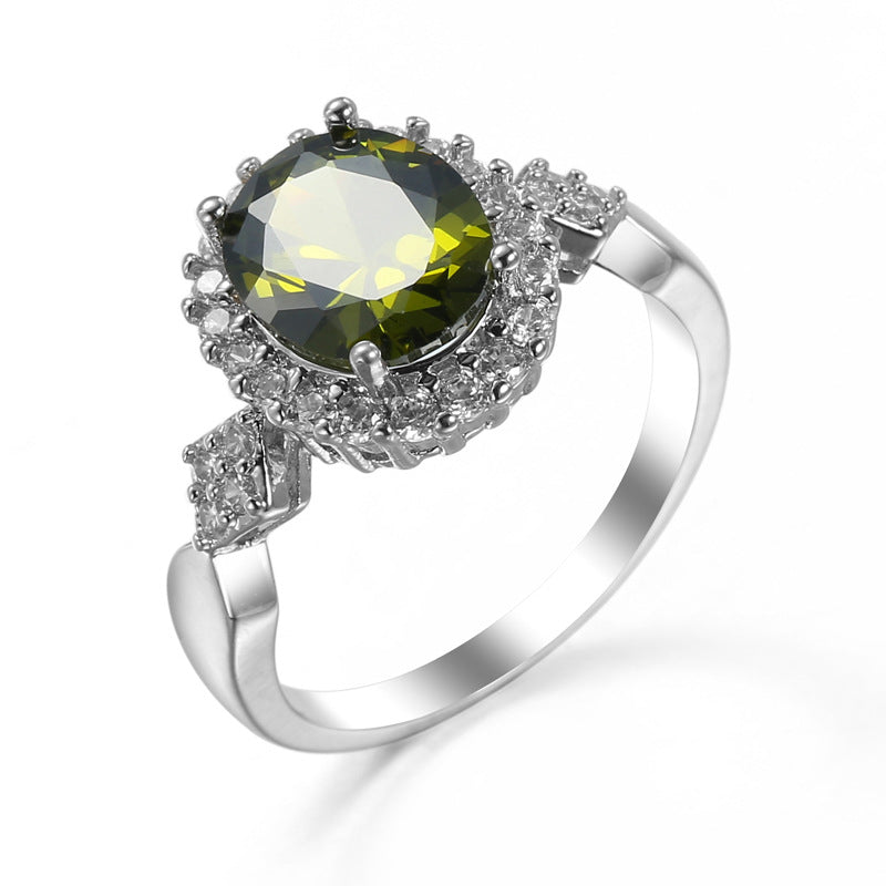 Fashion Crystal Zircon Ornament Female Small Commodity Rings