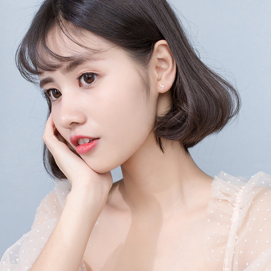 Women's Sier Simple Cute Personalized Glossy Dinosaur Fashion Earrings