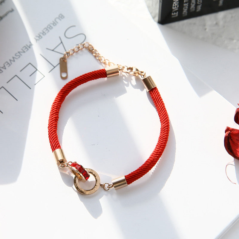 Women's Rose Plated Gold Money Bag Hand Bracelets