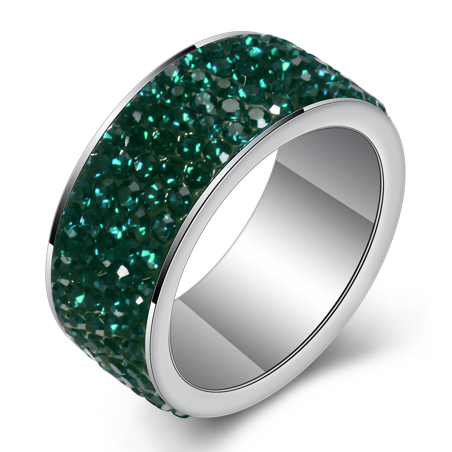 Gang Drill Stainless Steel Titanium Spot Simple Rings