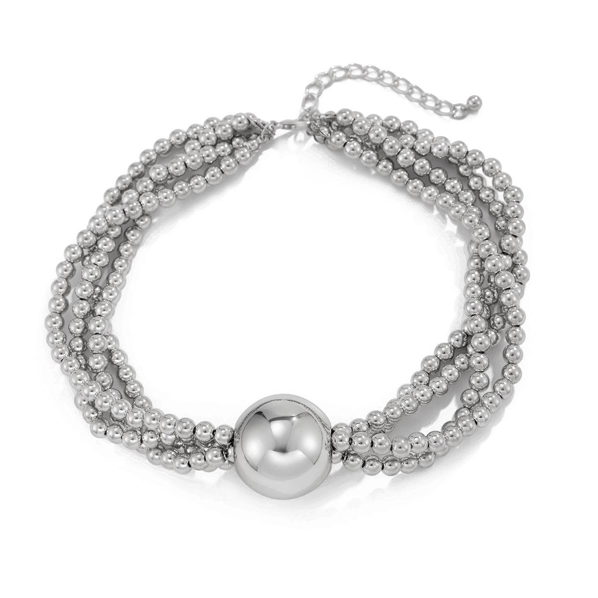 Women's Ornament Exaggerated Ball Clavicle Hip Hop Necklaces