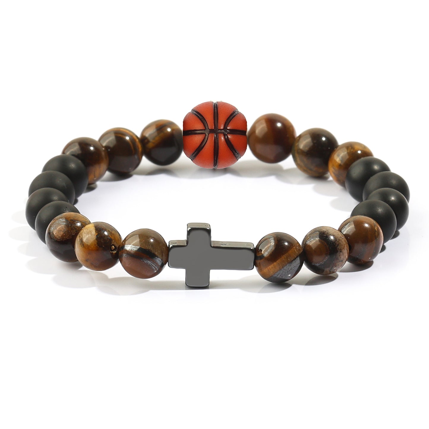 Women's & Men's Tigereye Sports Black Frosted Stone Vintage Bracelets