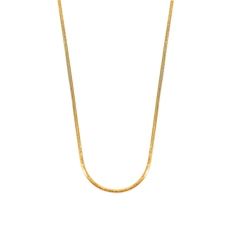 Snake Bone Female Vacuum Electroplating Furnace Necklaces