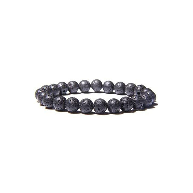 Crystal Volcanic Rock Amethyst Hematite Red Agate Bracelets
