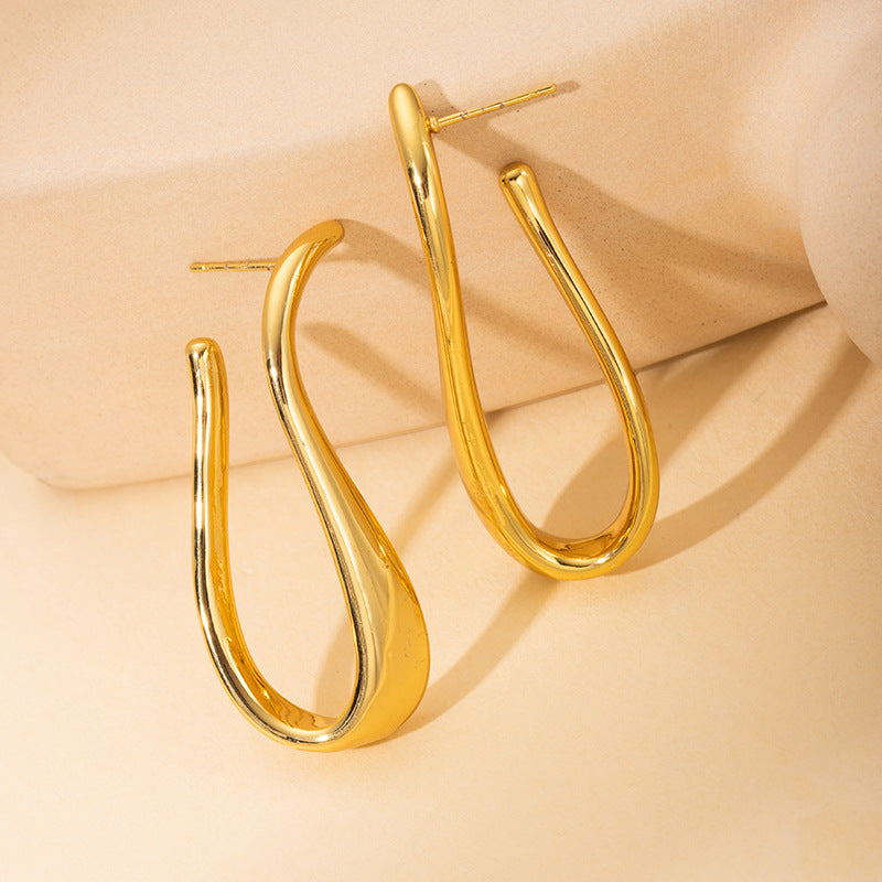 Women's Steel High-grade Fashion Irregular Shape Do Earrings