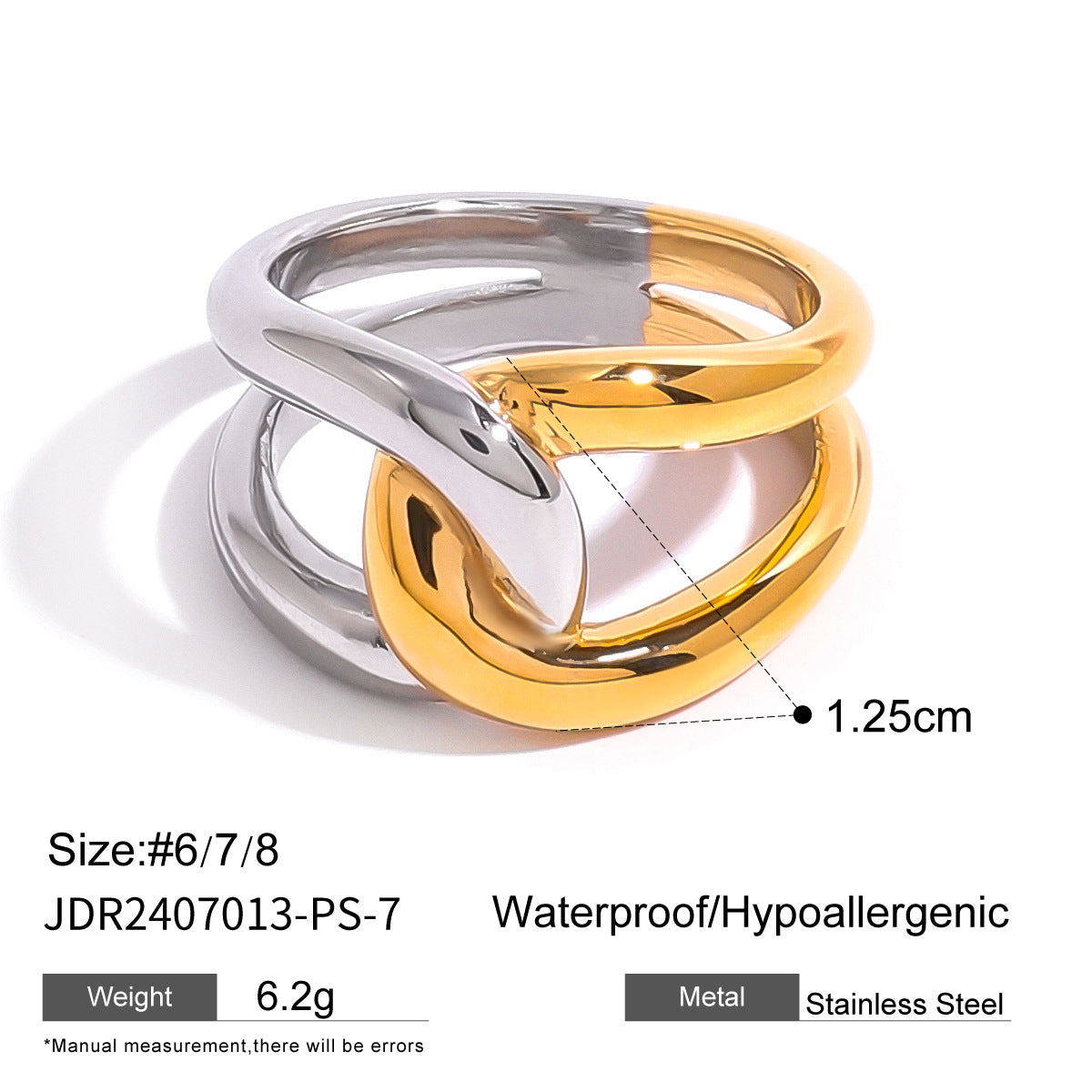 Steel Contrast Color Advanced Sense Titanium Rings