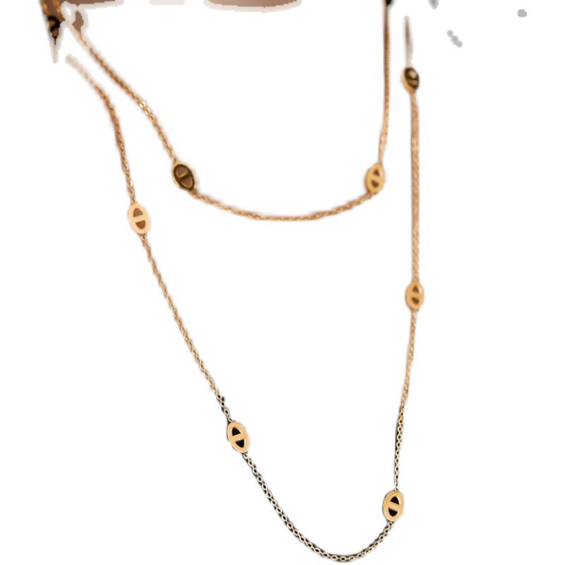 Gold Plated Special Interest Light Luxury Pig Necklaces