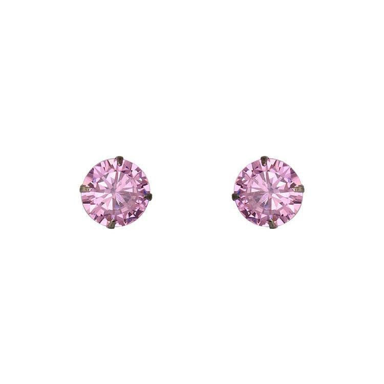 Women's Pink Rhinestone Ear Super Flash Bone Pin Earrings