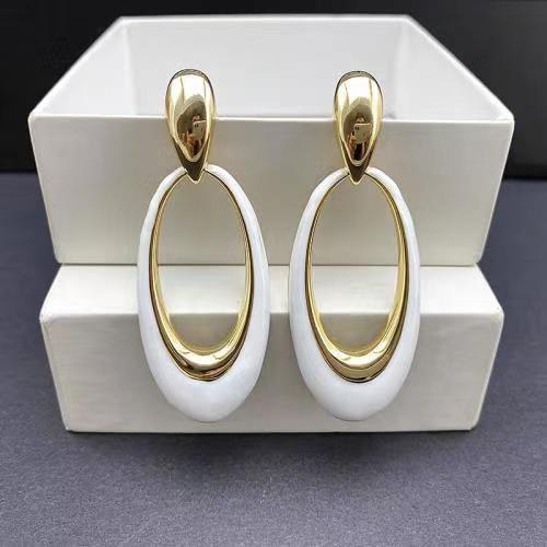 Sier Needle Simple Exquisite Square Zircon Light Luxury High-grade Earrings