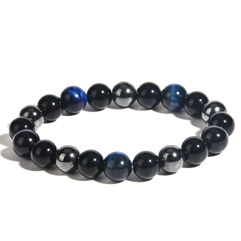 Men's Tigereye Haematite Imitation Obsidian Ornament Bracelets