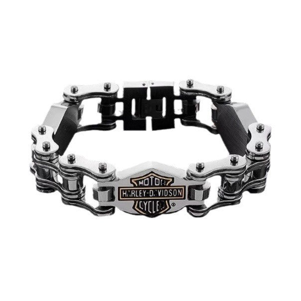 Men's Popular Waterproof Colorfast Domineering Stainless Steel Bracelets