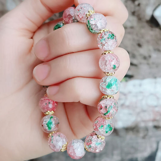 Spring Limited Colored Glazing Bead Girly Sweet Bracelets