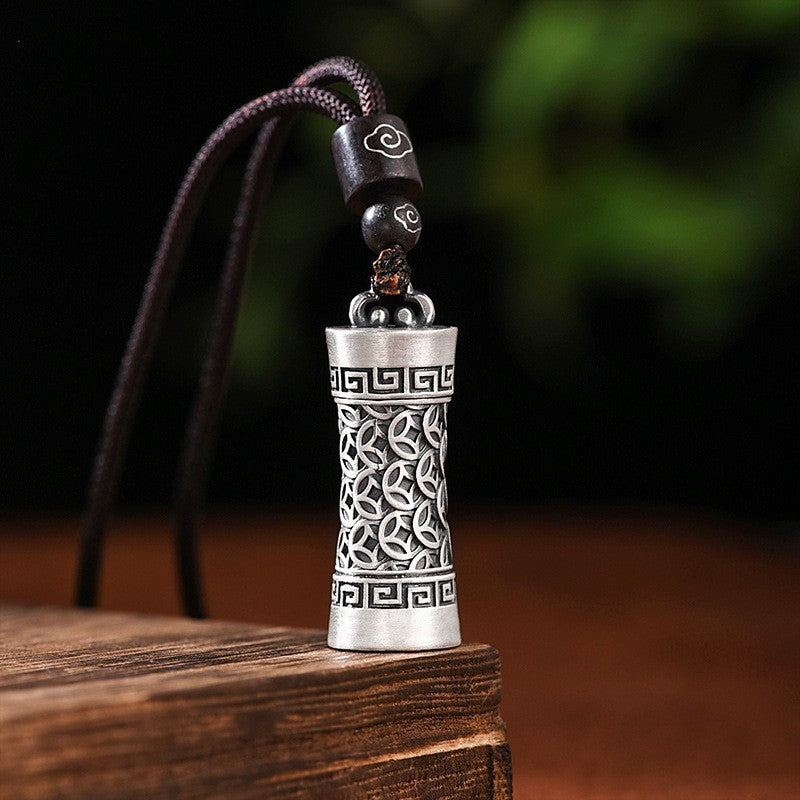 Women's & Men's Fashionable Hollow Package Can Be Opened Ethnic Style Niche Pendants