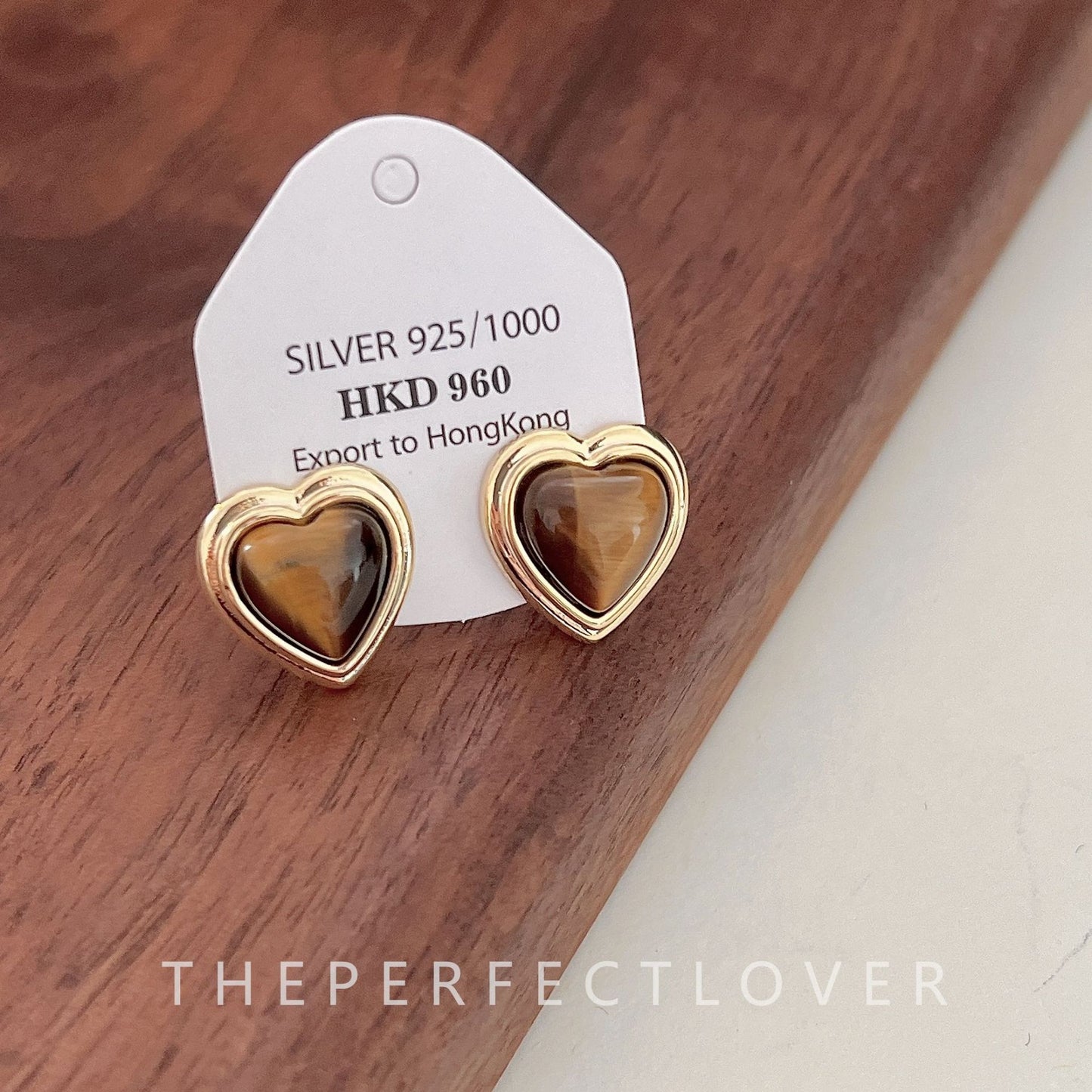 Tigereye Combination French Simplicity Design Light Earrings