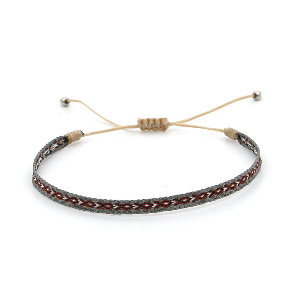 Women's South American Columbia Ethnic Style Webbing Bracelets