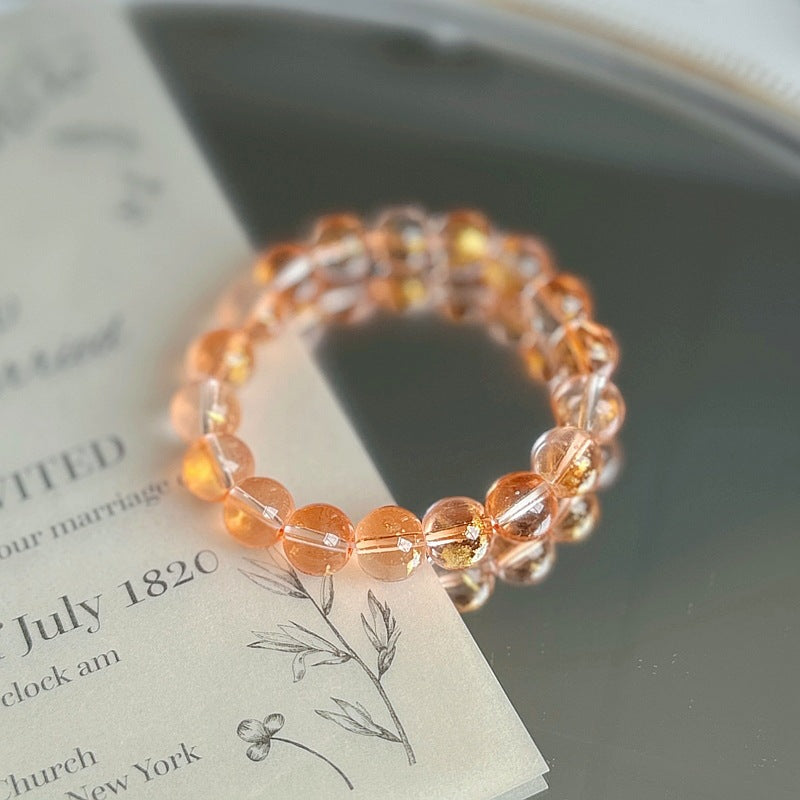 Purple Crystal Female Pliable Temperament Rosary Decompression Hand Bracelets