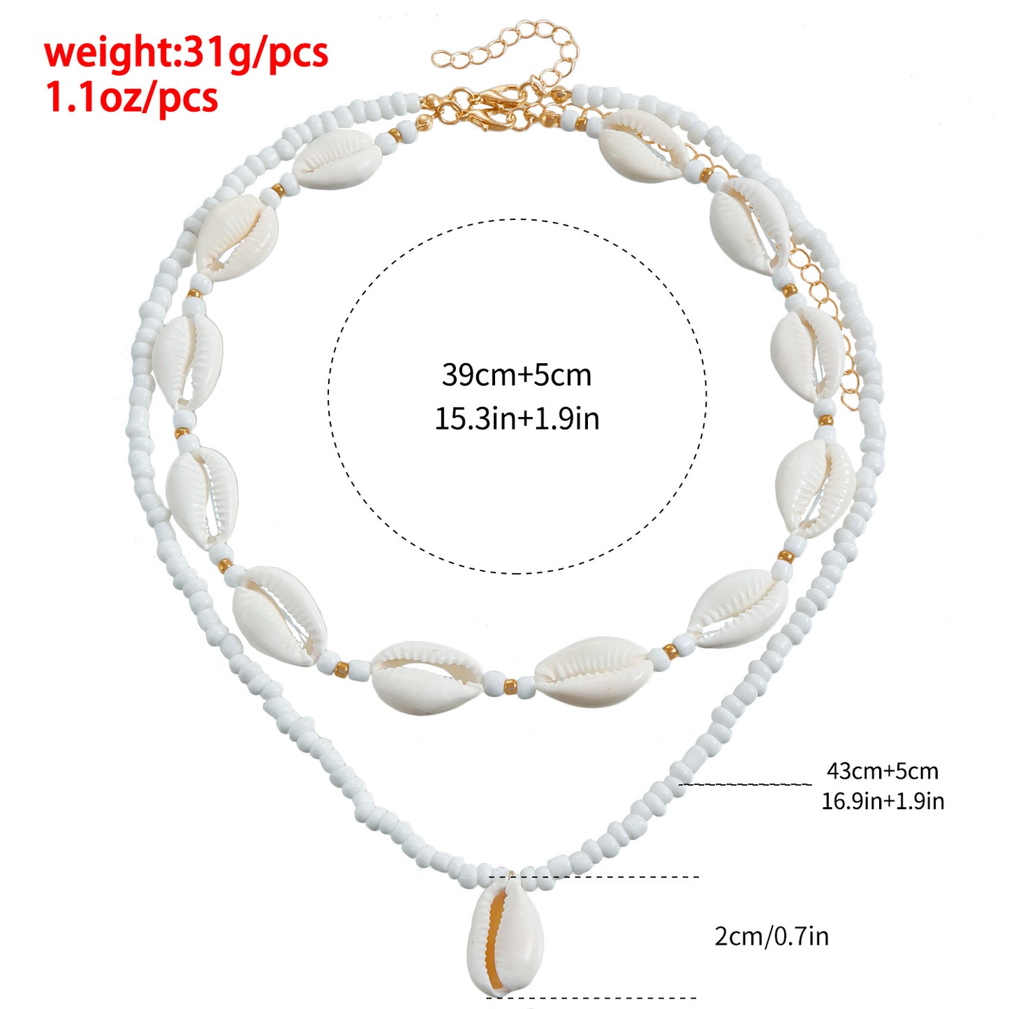 Women's Clavicle Chain Accessories Bohemian Style Bead Necklaces