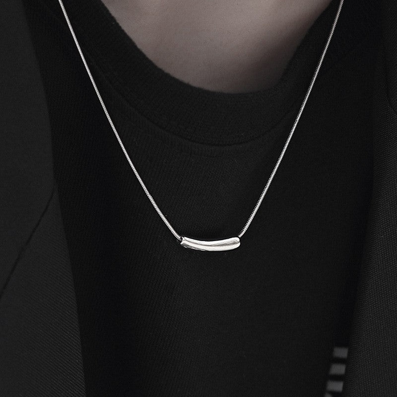 Eggplant Clavicle Chain Titanium Steel Female Necklaces
